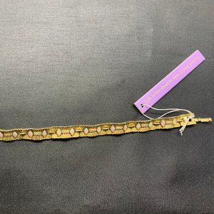 Melinda Maria Gold and Iridescent Gem Bracelet